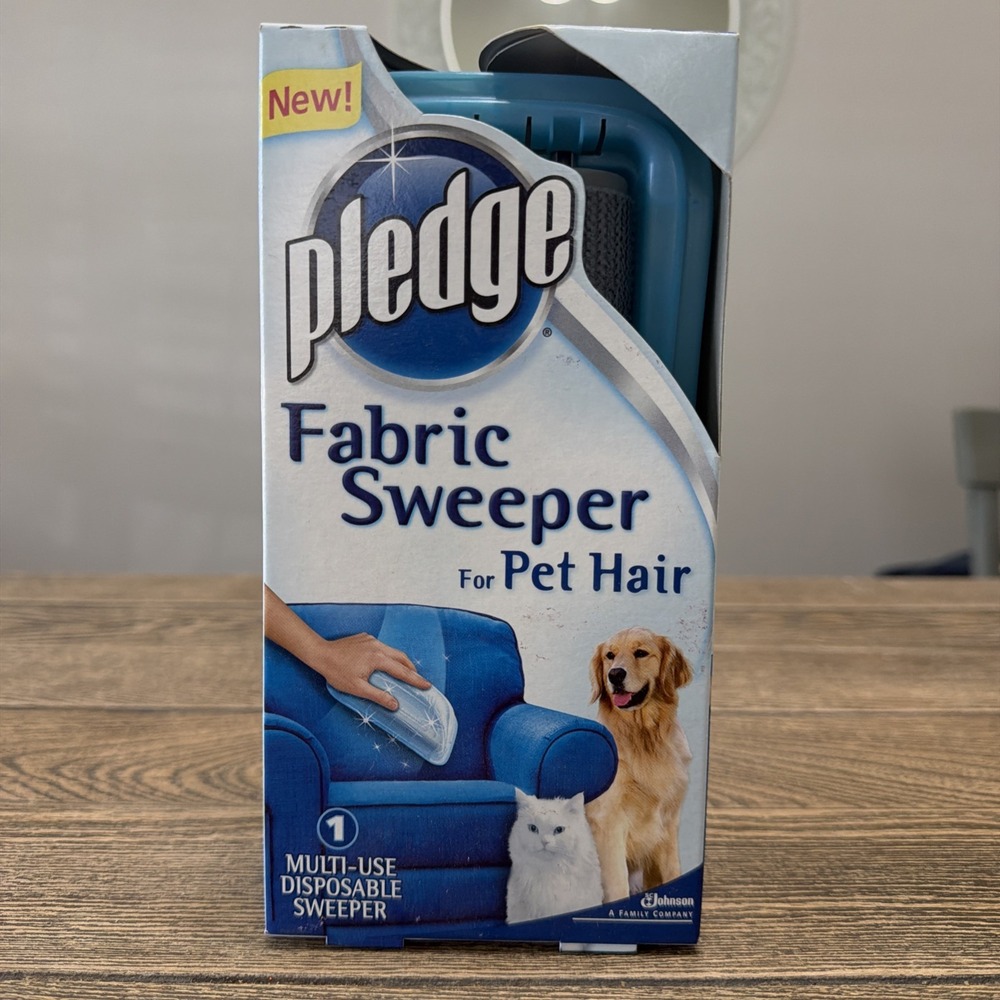 PLEDGE FABRIC SWEEPER FOR PET HAIR UNUSED NIB NEW DISCONTINUED